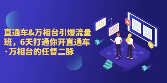 直通车+万相台引爆流量班，6天打通你开直通车·万相台的任督 二脉创客之家-网创项目资源站-副业项目-创业项目-搞钱项目创客之家