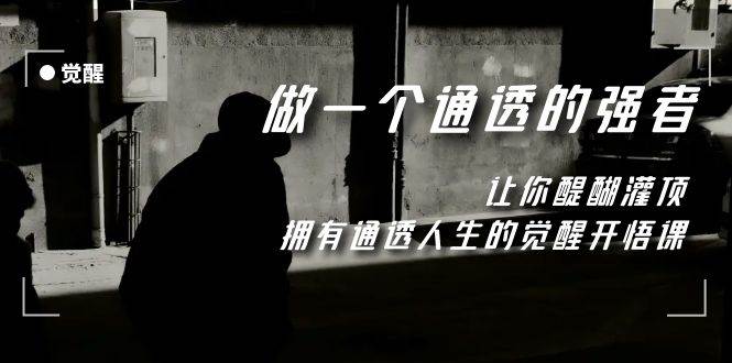 觉醒-做一个通透强者，让你醍醐灌顶，拥有通透人生，掌握强大的秘密创客之家-网创项目资源站-副业项目-创业项目-搞钱项目创客之家