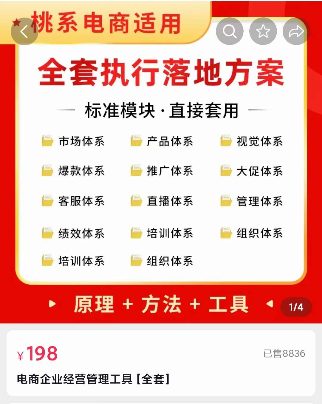 外面卖198·电商企业经营管理工具：全套执行落地方案 标准模块·直接套用创客之家-网创项目资源站-副业项目-创业项目-搞钱项目创客之家