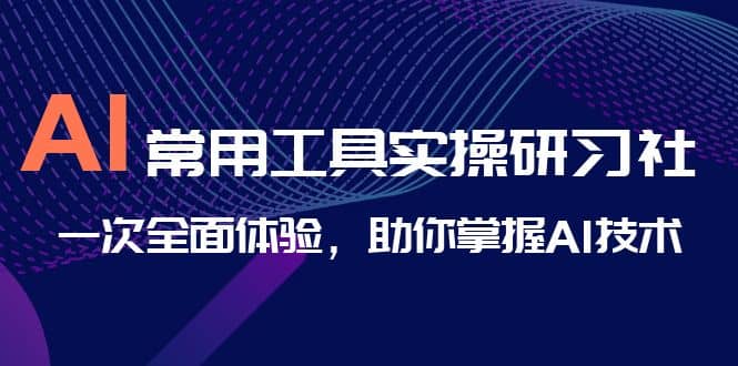 AI-常用工具实操研习社，一次全面体验，助你掌握AI技术创客之家-网创项目资源站-副业项目-创业项目-搞钱项目创客之家