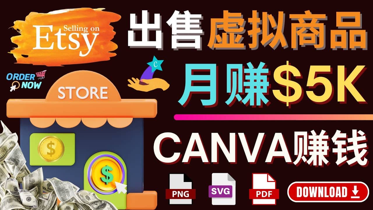 通过Etsy出售Canva模板，操作简单，收益高，月赚5000美元创客之家-网创项目资源站-副业项目-创业项目-搞钱项目创客之家