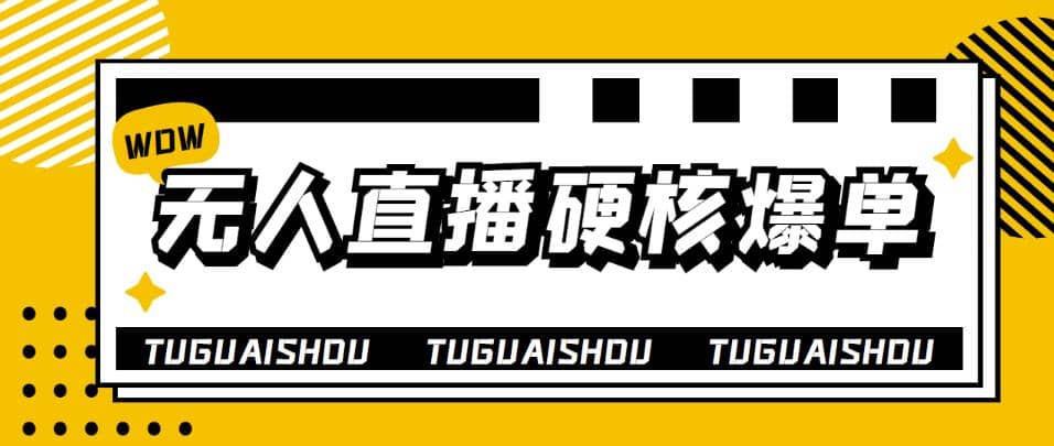 大飞无人直播硬核爆单技术，轻松玩转无人直播创客之家-网创项目资源站-副业项目-创业项目-搞钱项目创客之家