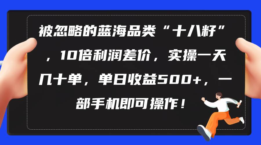 被忽略的蓝海品类“十八籽”，10倍利润差价，实操一天几十单 单日收益500+创客之家-网创项目资源站-副业项目-创业项目-搞钱项目创客之家