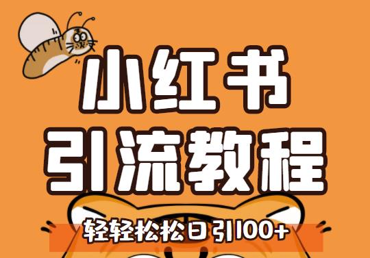 小红书运营引流全系列课程，每天引流100精准粉创客之家-网创项目资源站-副业项目-创业项目-搞钱项目创客之家