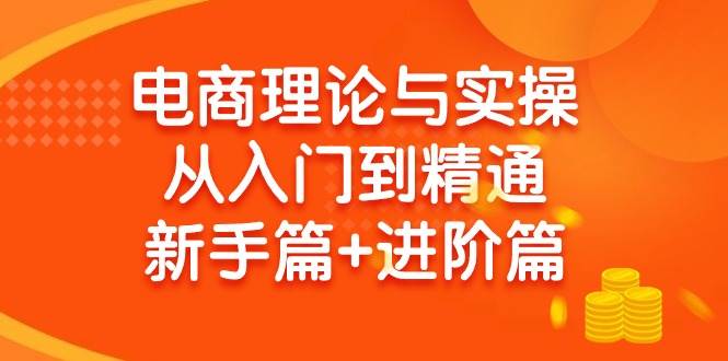 电商理论与实操从入门到精通 新手篇+进阶篇创客之家-网创项目资源站-副业项目-创业项目-搞钱项目创客之家