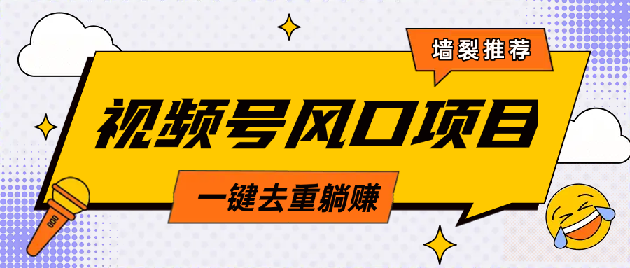 视频号风口蓝海项目，中老年人的流量密码，简单无脑，一键去重，轻松月入过万创客之家-网创项目资源站-副业项目-创业项目-搞钱项目创客之家