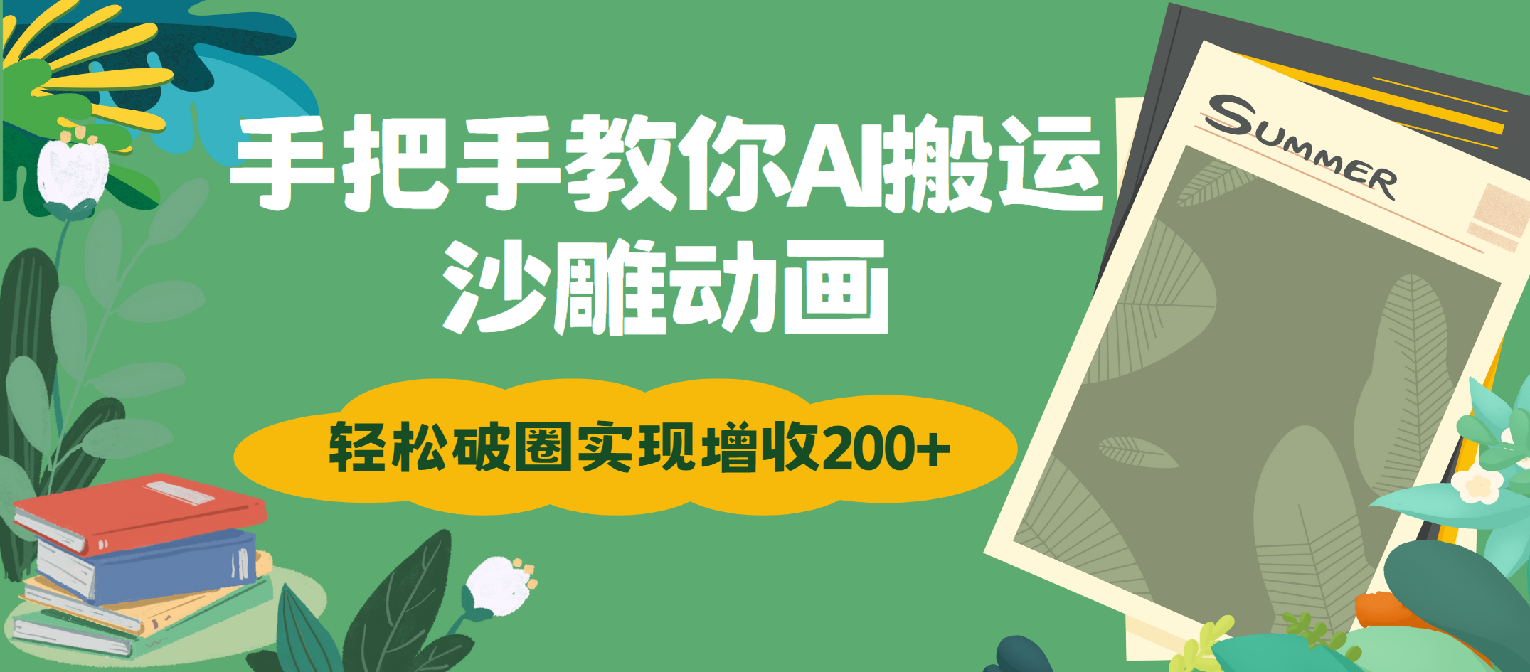 手把手教你用AI搬运沙雕动画轻松破圈实现增收200+创客之家-网创项目资源站-副业项目-创业项目-搞钱项目创客之家