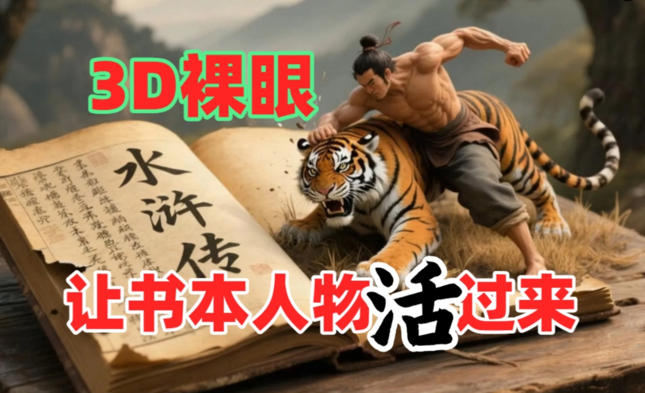 书本人物裸眼3D视频，一条视频收益过千，保姆级教程创客之家-网创项目资源站-副业项目-创业项目-搞钱项目创客之家